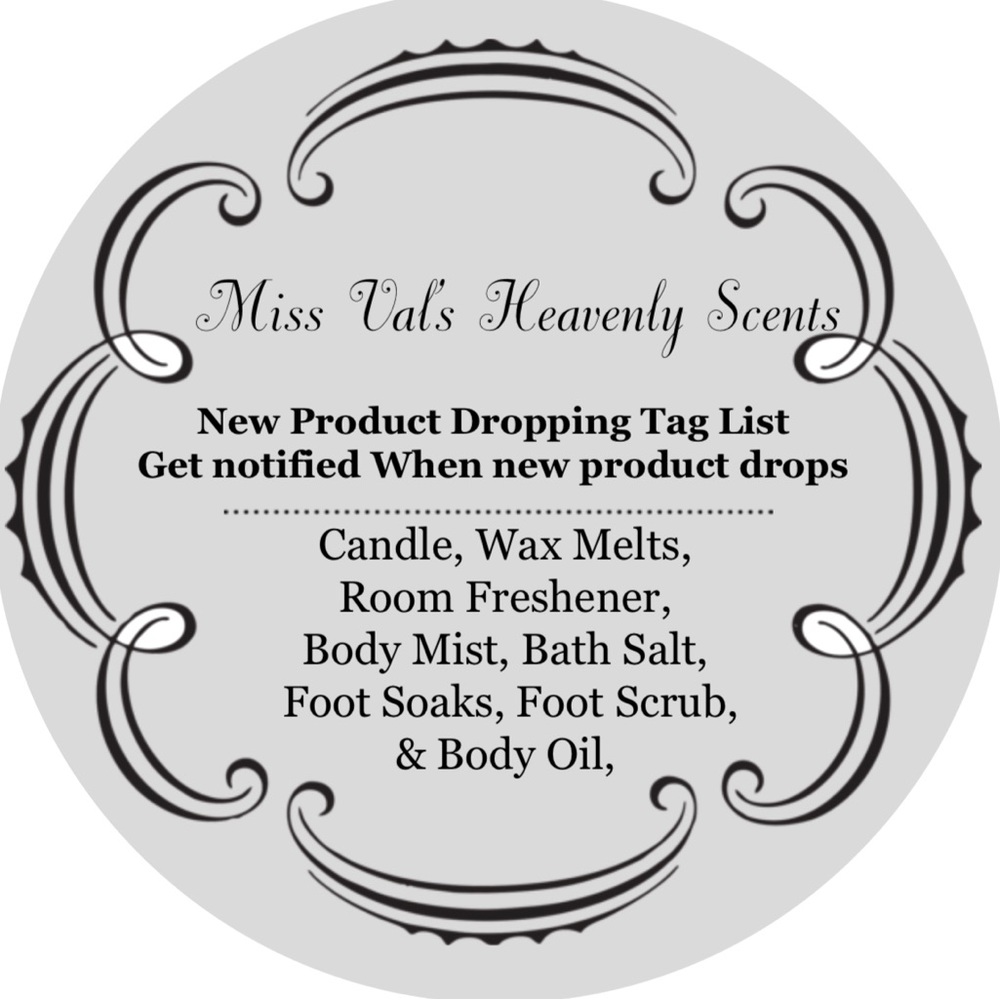Hey everyone new products in the closet now please check it out Miss Vals 🕯️
